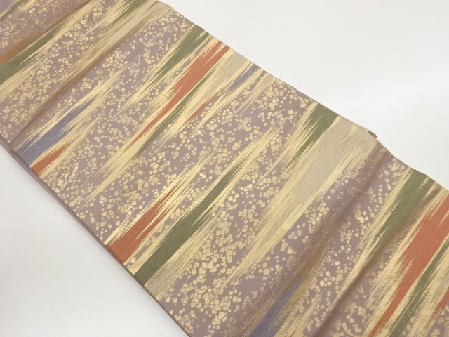 JAPANESE KIMONO / WOVEN PATTERN OF SCATTERED COLORED PAPERS / THE MIST